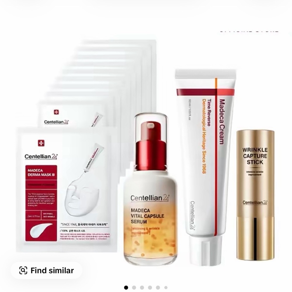 Skincare Mask Set with Gold and White Packaging